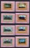 Почтовые марки. Умм-эль-Кайвайн. 1972 г. Локомотивы. Люкс-блоки. Комплект. № 1210-1225. 1972г