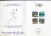 Буклет с марками, СГ и автографами. ФРГ 1992 г. Олим.игры 1992 г. 1992г