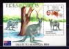 Почтовые марки. Тёркс и Кайкос. 1984г. Кенгуру. Блок №52. 1984г