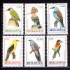 Почтовые марки. Молдова. 1992г. Стандарт. Птицы. №14-19. 1992г