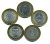Монеты России. 10 рублей 2005-2016  г 5 шт. 2005-2016г