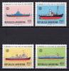 Почтовые марки. Аргентина, 1978 г. Корабли. №1364-1367. 1978г