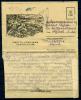 Воинское письмо. Секретка. 1944 год. Смерть немецким оккупантам! Просмотрено военной цензурой. 1944г