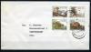 Конверт с марками, прошедший почту. ЮАР 1982 г. Динозавры. 1982г