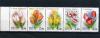 Почтовые марки. Россия. 2001 г. № 657-661. Цветы. Тюльпаны. СЦЕПКА.