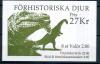 Почтовые марки. Швеция, 1992 г. Доисторические животные. №1738-1741. Буклет. 1992г