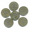 Монеты СССР. 20 копеек 1952-1957 г. 6 шт. 1952-1957г