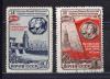 Почтовые марки. СССР 1951 г. 34-я годовщина Октября! № 1651-1652. (свой клей-40коп.). 1951г