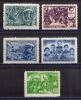 Почтовые марки. СССР. 1944г. Герои (II вып). №887-891. (См.сост.) 1944г