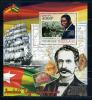 Почтовые марки. Того. 2012г. Исследователи Африки. Блок №712. 2012г
