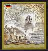 Почтовые марки. Румыния. 2010г. Карты. Искусство. Блок №469. 2010г