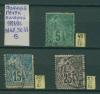 Почтовые марки Франция Почта колоний 1881-1886 г