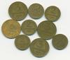 Монеты СССР Набор 2,3 копейки 1955-1957 г 9 шт
