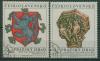 Почтовые марки ЧССР 1972 г Искусство № 2071-2072