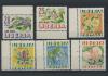 Почтовые марки. Либерия. 1955 г. № 477-482. Цветы 1955г