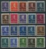 Почтовые марки. Румыния. 1944 г. № 797-816. Стандарт. Король Михай I. 1944г