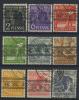 Почтовые марки. Амер-Брит зона оккупации. 1948 г. № 36-40, 44-46. 1948г