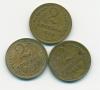 Монеты СССР 2 копейки 1936-1938 г 3 шт