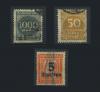 Почтовые марки. Германия. 1923 г. № 273,275,277. 1923г