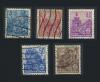 Почтовые марки. ГДР. 1955 г. № 455-458, 453. 1955г