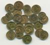 Монеты СССР 1,2 копейки после 1961 г 25 шт в штемпельном блеске