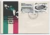 Почтовый конверт первого дня. Мексика. 1985 г. № 1971-1972. Футбол. Стадионы. 1985г