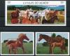 Почтовые марки. Ангола. 1997. Лошади. № 1123-1130 + Бл. 34-35. 1997г