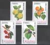 Почтовые марки. Румыния. 2002. Фрукты. № 5694-5697 2002г