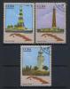 Почтовые марки. Куба. 1982 г. № 2702-2704. Маяки. 1982г