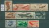 Почтовые марки СССР 1945 г Боевые самолеты № 988-996 1945г