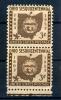 Почтовые марки. США. 1953 г. № 637 х 2. Штаты и территории. Огайо. 1953г