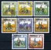 Почтовые марки. Монголия. 1982 г. № 1458-1465. История велосипеда. 1982г