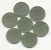 Монеты СССР 15 копеек 1957 г 7 шт 1957г