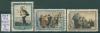 Почтовые марки СССР 1952 г 28-я годовщина со дня смерти Ленина № 1667а-1669а 1952г