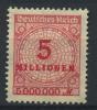 Почтовые марки. Германия. 1923. № 317А. 1923г