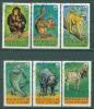 Почтовые марки Кот де Ивуар 1979 г WWF Дикие животные № 620-625 1979г