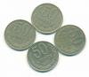 Монеты СССР 50 копеек 1980-1983 г 4 шт 1980-1983г