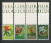 Почтовые марки. Лихтенштейн. 1970. Цветы. № 521-524. 1970г
