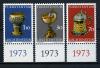 Почтовые марки. Лихтенштейн. 1973 г. № 587-589. Искусство. 1973г