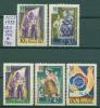 Почтовые марки СССР 1957 г Фестиваль молодежи № 2031-2034,2036 1957г