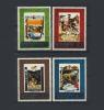 Почтовые марки. КНДР (Северная Корея). 1980 г. № 1985-88. Открыватели. Нансен. Магеллан. 1980г