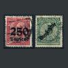 Почтовые марки. Германия. 1923 г. DM № 93, 100. 1923г