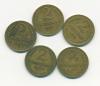 Монеты СССР 2 копейки 1931-1938 г 5 шт 1931-1938г