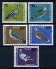 Почтовые марки. Болгария. 1984 г. № 3273-3277. Голуби. Птицы. 1984г