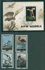 Почтовые марки КНДР 1984 г Птицы В1 № 189 + 2517-2520 1984г