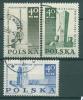 Почтовые марки Польша 1967 г Памятники жертвам 2-й мировой войны № 1757-1759 1967г