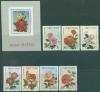Почтовые марки Вьетнам 1988 г Цветы № 1888-1894 + В1 59 1988г