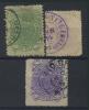 Почтовые марки. Бразилия. 1890 г. № 86,88,89. 1890г