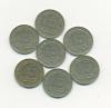 Монеты СССР 15 копеек 1957 г 7 шт 1957г