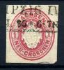 Почтовая марка. Саксония 1863 г. (вырезка с конверта). № GAA12.(MI:40Е) 1963г